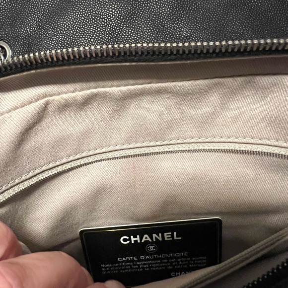 Chanel Easy Caviar Single Flap Bag in Black - Picture 12 of 14